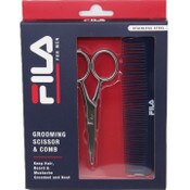 Wholesale - Fila Men's Hair & Beard Set (Grooming Scissors/Comb) c/p 48, UPC: 802875275619
